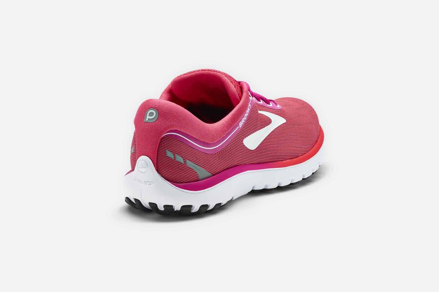 Brooks Israel Pureflow 7 Road Running Shoes Womens - Pink/White - BJP-351204